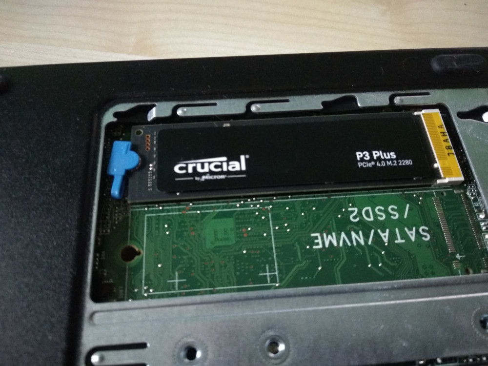 Einbau der neuen NVME